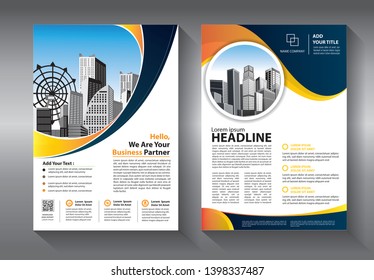 Business abstract vector template. Brochure design, cover modern layout, annual report, poster, flyer in A4 with colorful triangles, geometric shapes for tech, science, market with light background