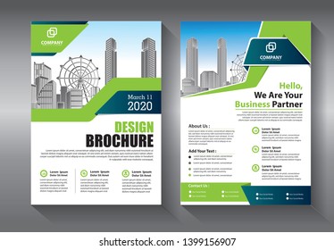 Business abstract vector template. Brochure design, cover modern layout, annual report, poster, flyer in A4 with colorful triangles, geometric shapes for tech, science, market with light background