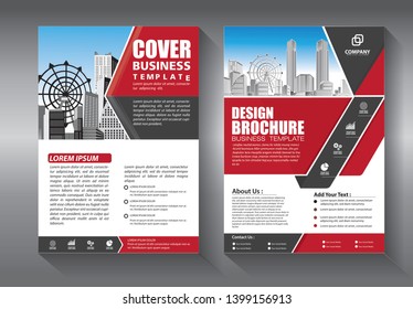 Business abstract vector template. Brochure design, cover modern layout, annual report, poster, flyer in A4 with colorful triangles, geometric shapes for tech, science, market with light background