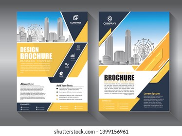 Business abstract vector template. Brochure design, cover modern layout, annual report, poster, flyer in A4 with colorful triangles, geometric shapes for tech, science, market with light background