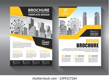 Business abstract vector template. Brochure design, cover modern layout, annual report, poster, flyer in A4 with colorful triangles, geometric shapes for tech, science, market with light background