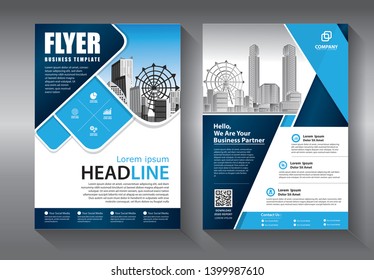 Business abstract vector template. Brochure design, cover modern layout, annual report, poster, flyer in A4 with colorful triangles, geometric shapes for tech, science, market with light background