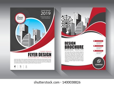 Business abstract vector template. Brochure design, cover modern layout, annual report, poster, flyer in A4 with colorful triangles, geometric shapes for tech, science, market with light background