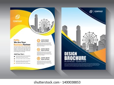 Business abstract vector template. Brochure design, cover modern layout, annual report, poster, flyer in A4 with colorful triangles, geometric shapes for tech, science, market with light background