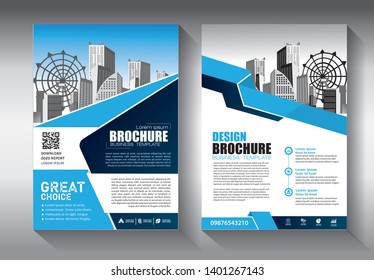 Business abstract vector template. Brochure design, cover modern layout, annual report, poster, flyer in A4 with colorful triangles, geometric shapes for tech, science, market with light background