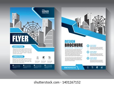Business abstract vector template. Brochure design, cover modern layout, annual report, poster, flyer in A4 with colorful triangles, geometric shapes for tech, science, market with light background