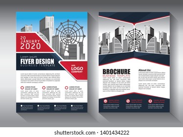Business abstract vector template. Brochure design, cover modern layout, annual report, poster, flyer in A4 with colorful triangles, geometric shapes for tech, science, market with light background