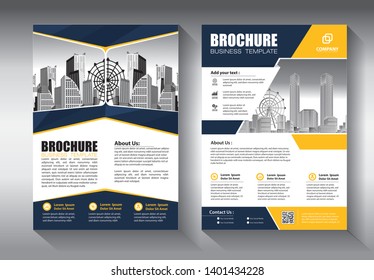 Business abstract vector template. Brochure design, cover modern layout, annual report, poster, flyer in A4 with colorful triangles, geometric shapes for tech, science, market with light background