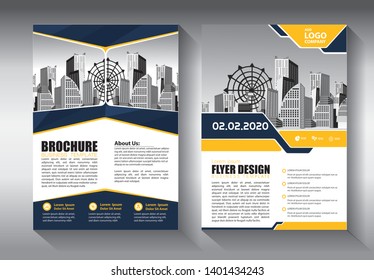 Business abstract vector template. Brochure design, cover modern layout, annual report, poster, flyer in A4 with colorful triangles, geometric shapes for tech, science, market with light background