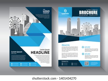 Business abstract vector template. Brochure design, cover modern layout, annual report, poster, flyer in A4 with colorful triangles, geometric shapes for tech, science, market with light background