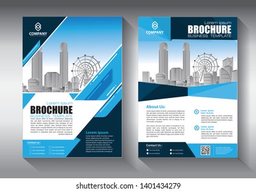 Business abstract vector template. Brochure design, cover modern layout, annual report, poster, flyer in A4 with colorful triangles, geometric shapes for tech, science, market with light background