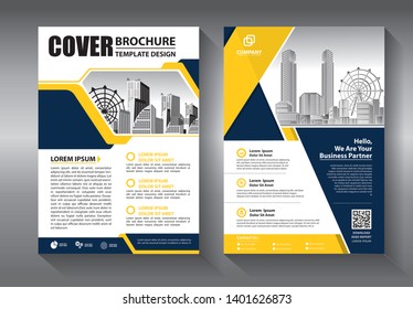 Business abstract vector template. Brochure design, cover modern layout, annual report, poster, flyer in A4 with colorful triangles, geometric shapes for tech, science, market with light background