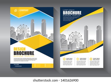 Business abstract vector template. Brochure design, cover modern layout, annual report, poster, flyer in A4 with colorful triangles, geometric shapes for tech, science, market with light background