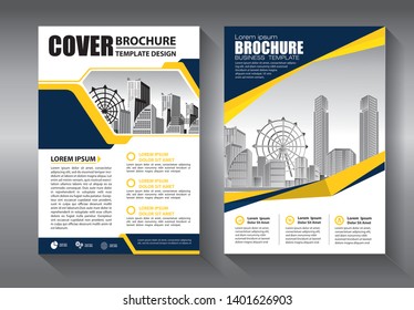 Business abstract vector template. Brochure design, cover modern layout, annual report, poster, flyer in A4 with colorful triangles, geometric shapes for tech, science, market with light background