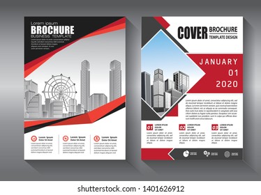 Business abstract vector template. Brochure design, cover modern layout, annual report, poster, flyer in A4 with colorful triangles, geometric shapes for tech, science, market with light background