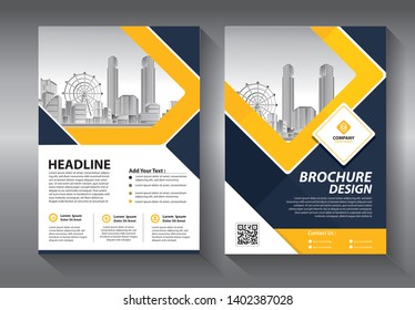 Business abstract vector template. Brochure design, cover modern layout, annual report, poster, flyer in A4 with colorful triangles, geometric shapes for tech, science, market with light background