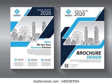 Business abstract vector template. Brochure design, cover modern layout, annual report, poster, flyer in A4 with colorful triangles, geometric shapes for tech, science, market with light background