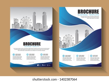 Business abstract vector template. Brochure design, cover modern layout, annual report, poster, flyer in A4 with colorful triangles, geometric shapes for tech, science, market with light background
