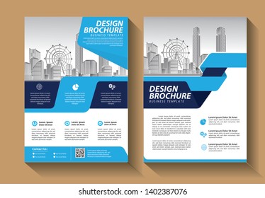 Business abstract vector template. Brochure design, cover modern layout, annual report, poster, flyer in A4 with colorful triangles, geometric shapes for tech, science, market with light background