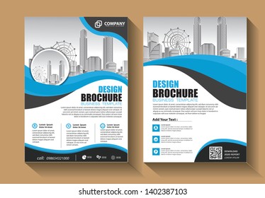 Business abstract vector template. Brochure design, cover modern layout, annual report, poster, flyer in A4 with colorful triangles, geometric shapes for tech, science, market with light background