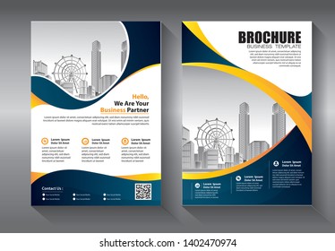 Business abstract vector template. Brochure design, cover modern layout, annual report, poster, flyer in A4 with colorful triangles, geometric shapes for tech, science, market with light background
