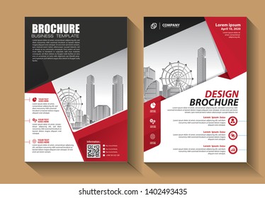 Business abstract vector template. Brochure design, cover modern layout, annual report, poster, flyer in A4 with colorful triangles, geometric shapes for tech, science, market with light background