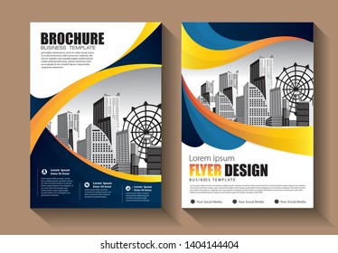Business abstract vector template. Brochure design, cover modern layout, annual report, poster, flyer in A4 with colorful triangles, geometric shapes for tech, science, market with light background