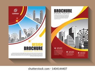 Business abstract vector template. Brochure design, cover modern layout, annual report, poster, flyer in A4 with colorful triangles, geometric shapes for tech, science, market with light background