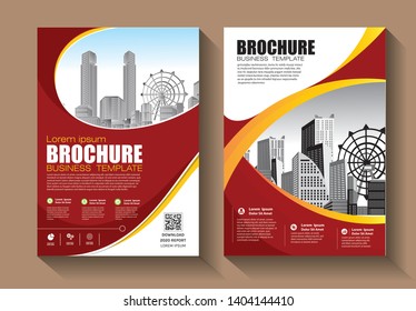 Business abstract vector template. Brochure design, cover modern layout, annual report, poster, flyer in A4 with colorful triangles, geometric shapes for tech, science, market with light background
