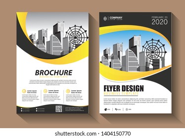 Business abstract vector template. Brochure design, cover modern layout, annual report, poster, flyer in A4 with colorful triangles, geometric shapes for tech, science, market with light background