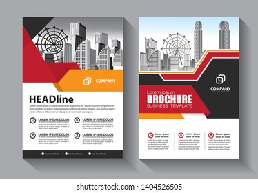Business abstract vector template. Brochure design, cover modern layout, annual report, poster, flyer in A4 with colorful triangles, geometric shapes for tech, science, market with light background