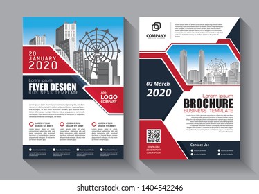 Business abstract vector template. Brochure design, cover modern layout, annual report, poster, flyer in A4 with colorful triangles, geometric shapes for tech, science, market with light background