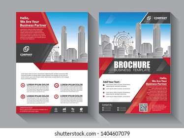 Business abstract vector template. Brochure design, cover modern layout, annual report, poster, flyer in A4 with colorful triangles, geometric shapes for tech, science, market with light background
