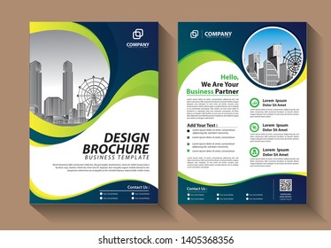 Business abstract vector template. Brochure design, cover modern layout, annual report, poster, flyer in A4 with colorful triangles, geometric shapes for tech, science, market with light background