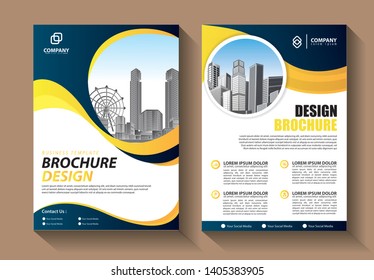 Business abstract vector template. Brochure design, cover modern layout, annual report, poster, flyer in A4 with colorful triangles, geometric shapes for tech, science, market with light background