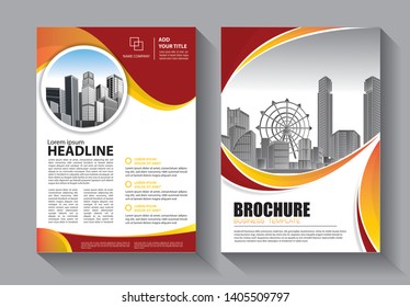 Business abstract vector template. Brochure design, cover modern layout, annual report, poster, flyer in A4 with colorful triangles, geometric shapes for tech, science, market with light background
