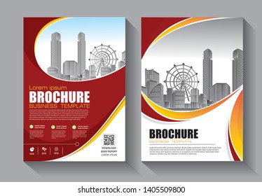 Business abstract vector template. Brochure design, cover modern layout, annual report, poster, flyer in A4 with colorful triangles, geometric shapes for tech, science, market with light background