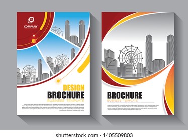Business abstract vector template. Brochure design, cover modern layout, annual report, poster, flyer in A4 with colorful triangles, geometric shapes for tech, science, market with light background