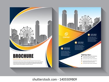 Business abstract vector template. Brochure design, cover modern layout, annual report, poster, flyer in A4 with colorful triangles, geometric shapes for tech, science, market with light background