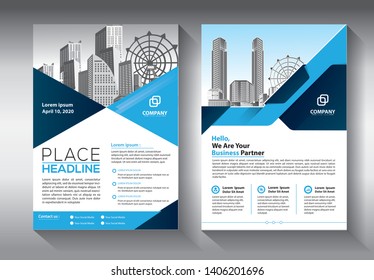 Business abstract vector template. Brochure design, cover modern layout, annual report, poster, flyer in A4 with colorful triangles, geometric shapes for tech, science, market with light background