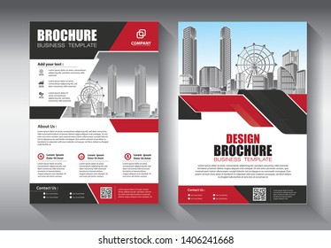 Business abstract vector template. Brochure design, cover modern layout, annual report, poster, flyer in A4 with colorful triangles, geometric shapes for tech, science, market with light background
