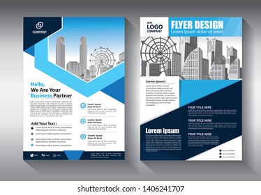 Business abstract vector template. Brochure design, cover modern layout, annual report, poster, flyer in A4 with colorful triangles, geometric shapes for tech, science, market with light background