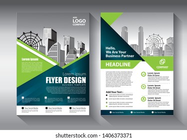 Business abstract vector template. Brochure design, cover modern layout, annual report, poster, flyer in A4 with colorful triangles, geometric shapes for tech, science, market with light background