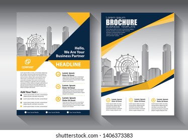 Business abstract vector template. Brochure design, cover modern layout, annual report, poster, flyer in A4 with colorful triangles, geometric shapes for tech, science, market with light background
