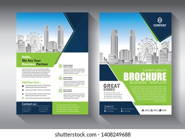 Business abstract vector template. Brochure design, cover modern layout, annual report, poster, flyer in A4 with colorful triangles, geometric shapes for tech, science, market with light background