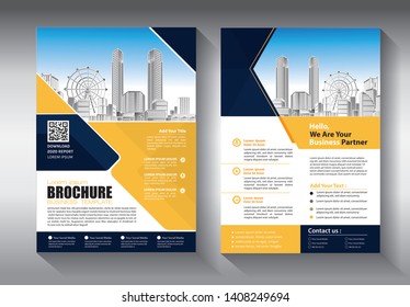 Business abstract vector template. Brochure design, cover modern layout, annual report, poster, flyer in A4 with colorful triangles, geometric shapes for tech, science, market with light background