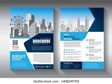 Business abstract vector template. Brochure design, cover modern layout, annual report, poster, flyer in A4 with colorful triangles, geometric shapes for tech, science, market with light background