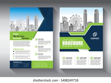 Business abstract vector template. Brochure design, cover modern layout, annual report, poster, flyer in A4 with colorful triangles, geometric shapes for tech, science, market with light background