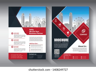 Business abstract vector template. Brochure design, cover modern layout, annual report, poster, flyer in A4 with colorful triangles, geometric shapes for tech, science, market with light background