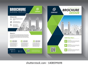 Business abstract vector template. Brochure design, cover modern layout, annual report, poster, flyer in A4 with colorful triangles, geometric shapes for tech, science, market with light background
